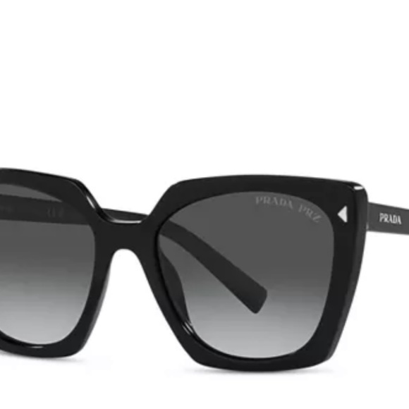 Prada Polarized Low Bridge Fit Square Sunglasses, 55mm main image 6